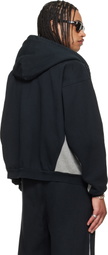 Gallery Dept. Black & Gray Contrast Panel Hoodie