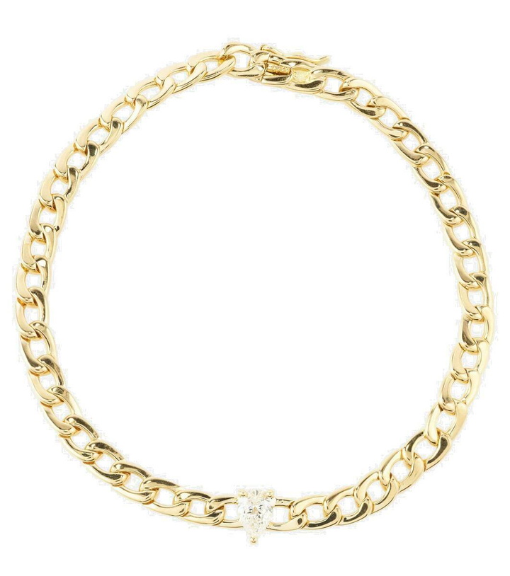 Photo: Anita Ko 18kt gold chain bracelet with diamond