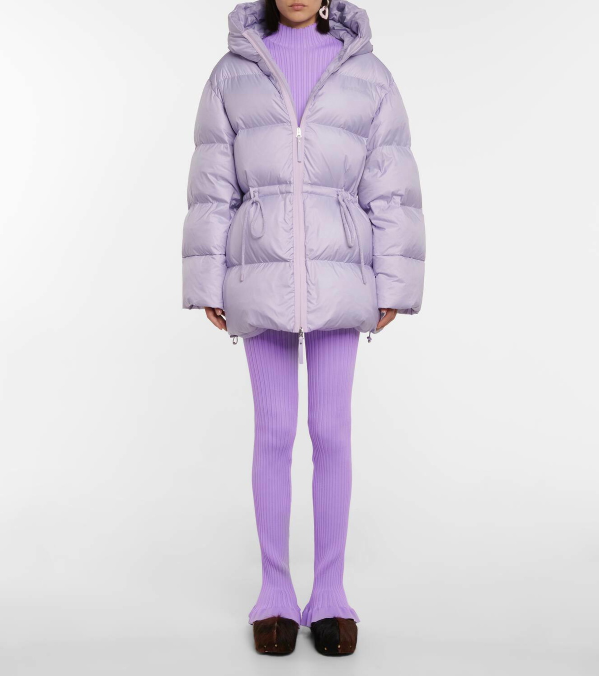 Acne Studios Ribbed-knit cotton-blend leggings