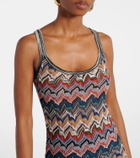 Missoni Zigzag lamé tank top