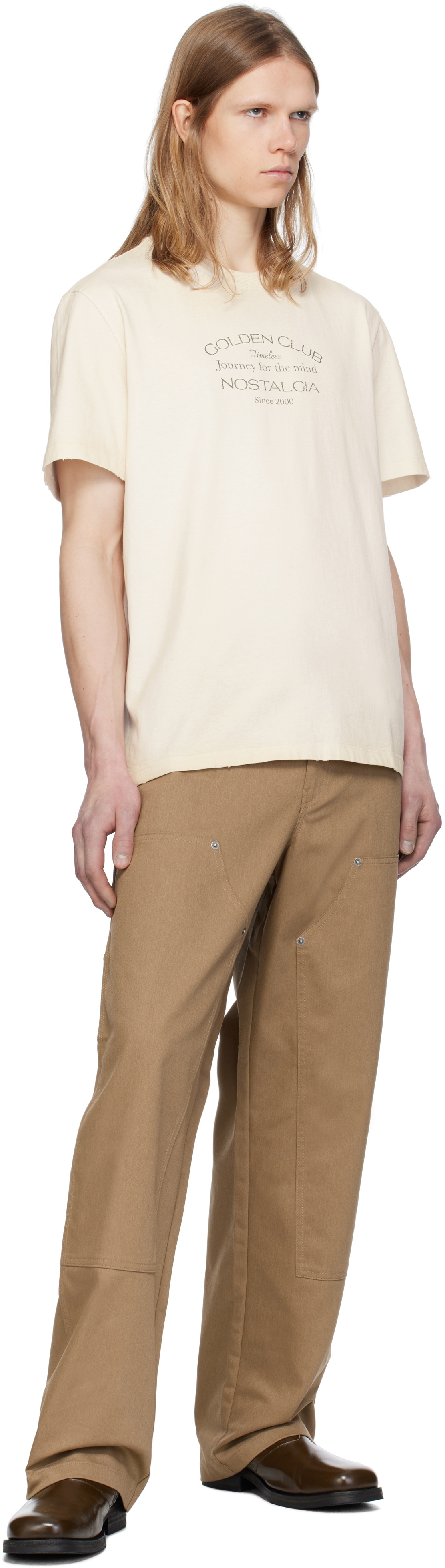 Golden Goose Off-White Vintage-Look T-shirt