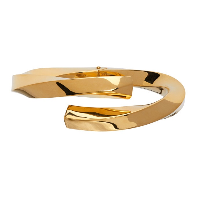 BOTTEGA VENETA: bracelet in double bicolor knit - Gold  Bottega Veneta  jewel 629597 V507D online at