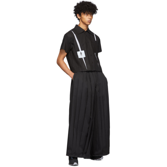 Keenkee Black Pleated Trousers