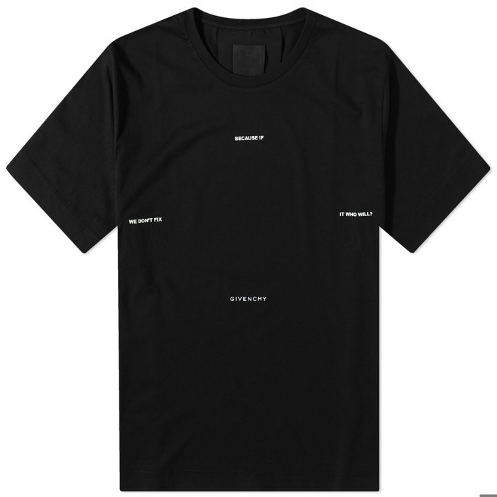 Photo: Givenchy Men's The World T-Shirt in Black