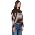 Moncler Brown Striped Wool Sweater
