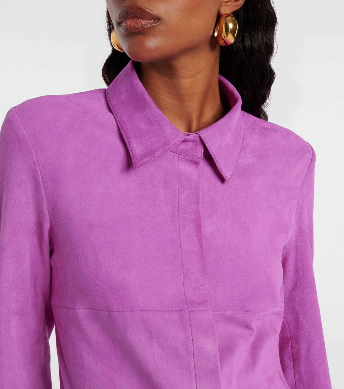 Stouls Geraldine suede shirt dress