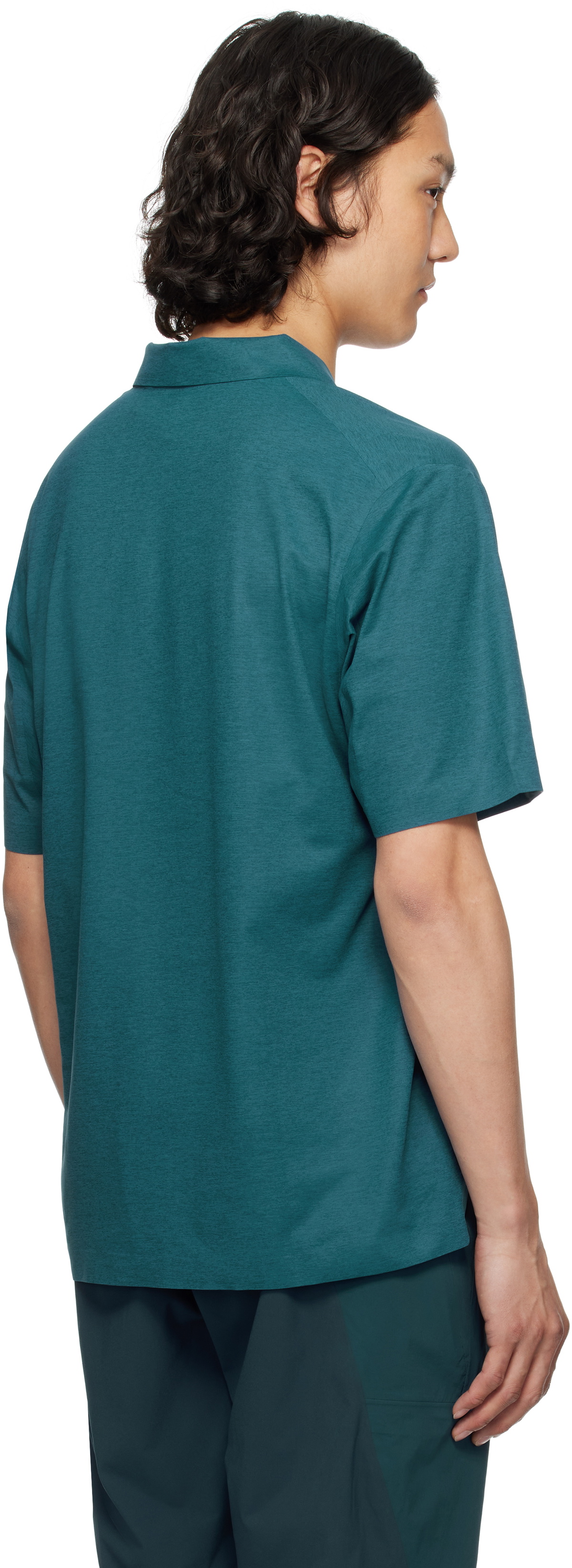 Veilance Blue Metron SS Polo Arc'teryx Veilance