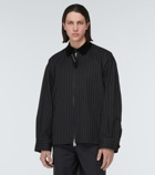 Sacai - Pinstriped cotton jacket