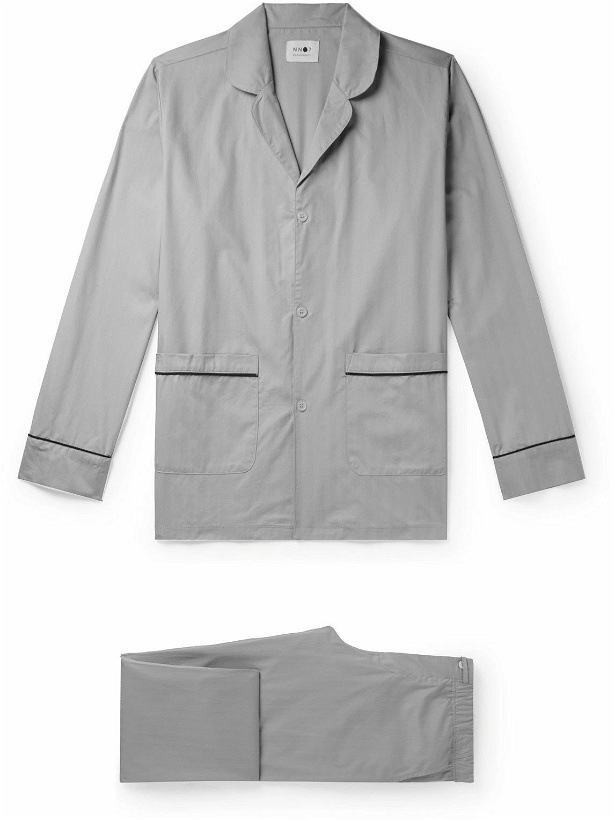 Photo: NN07 - Sleepwell Kit 5999 Cotton-Jacquard Pyjama Set - Gray