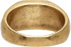 Ksubi Gold Dripps 1999 Signet Ring