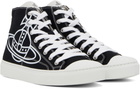 Vivienne Westwood Black High-Top Canvas Plimsoll Sneakers