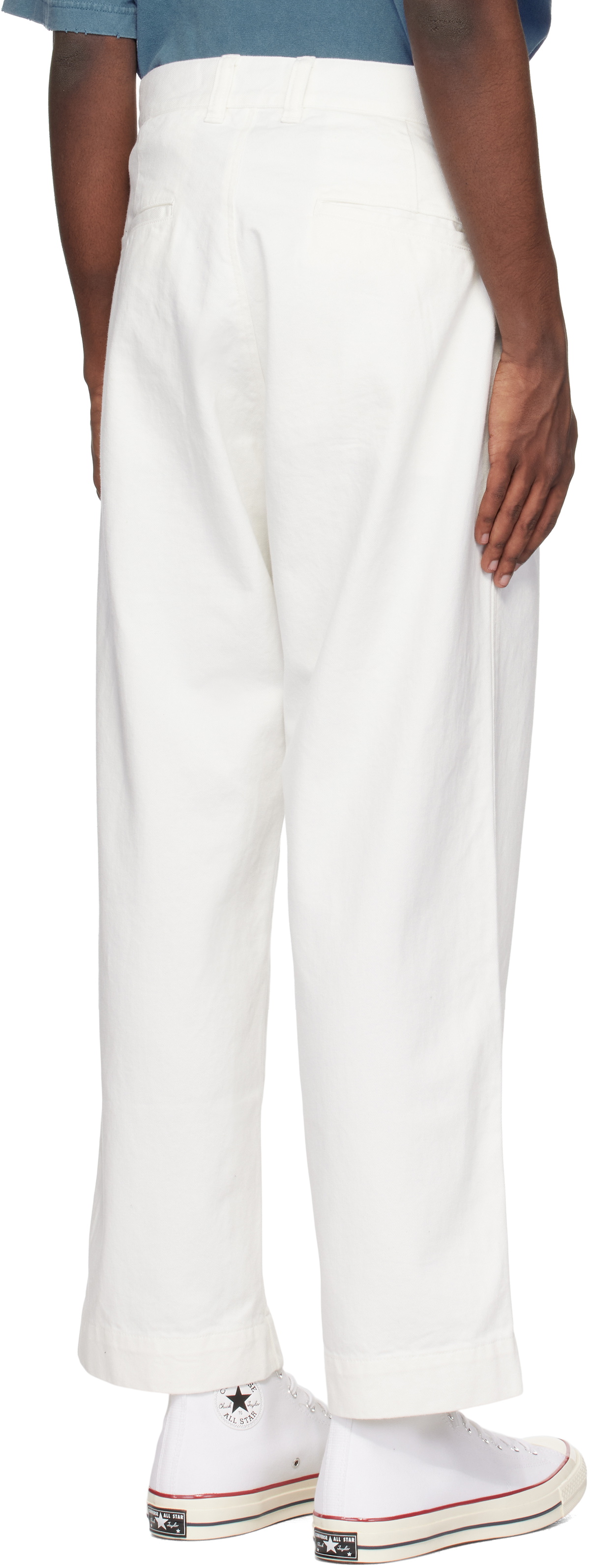 26ss 白L NEIGHBORHOOD BW . TUCK PANTS Neighborhood White BW Tuck Jeans Neighborhood
