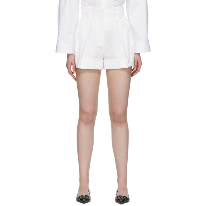 Photo: Valentino White High-Waisted Shorts