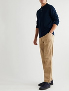 Mr P. - Slim-Fit Merino Wool Polo Shirt - Blue