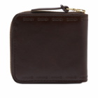 Visvim Men's Leather Bifold Wallet in Dark Brown