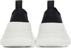 Alexander McQueen Black & White Low Tread Slick Sneakers