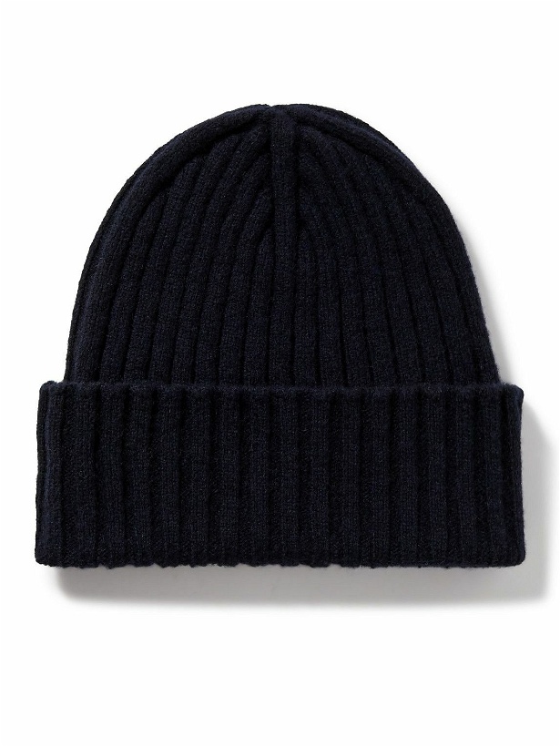 Photo: De Petrillo - Ribbed Merino Wool and Cashmere-Blend Beanie