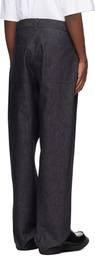 Lownn Navy Wide-Leg Jeans