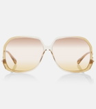 Chloé Wavy square sunglasses