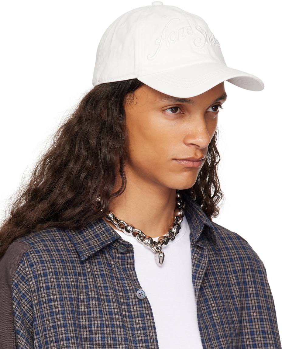 Acne Studios White Logo Cap Acne Studios