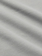 Loewe - Logo-Embroidered Cotton-Jersey Hoodie - Gray