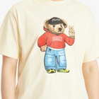MARKET Men's Fit Check Bear T-Shirt in Butter-Cream
