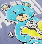 AMIRI - Distressed Printed Cotton-Jersey T-Shirt - Men - Blue