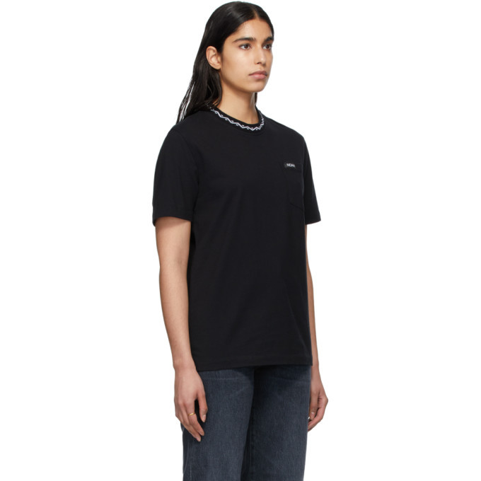 Noah NYC Black Geometric Collar T-Shirt Noah NYC
