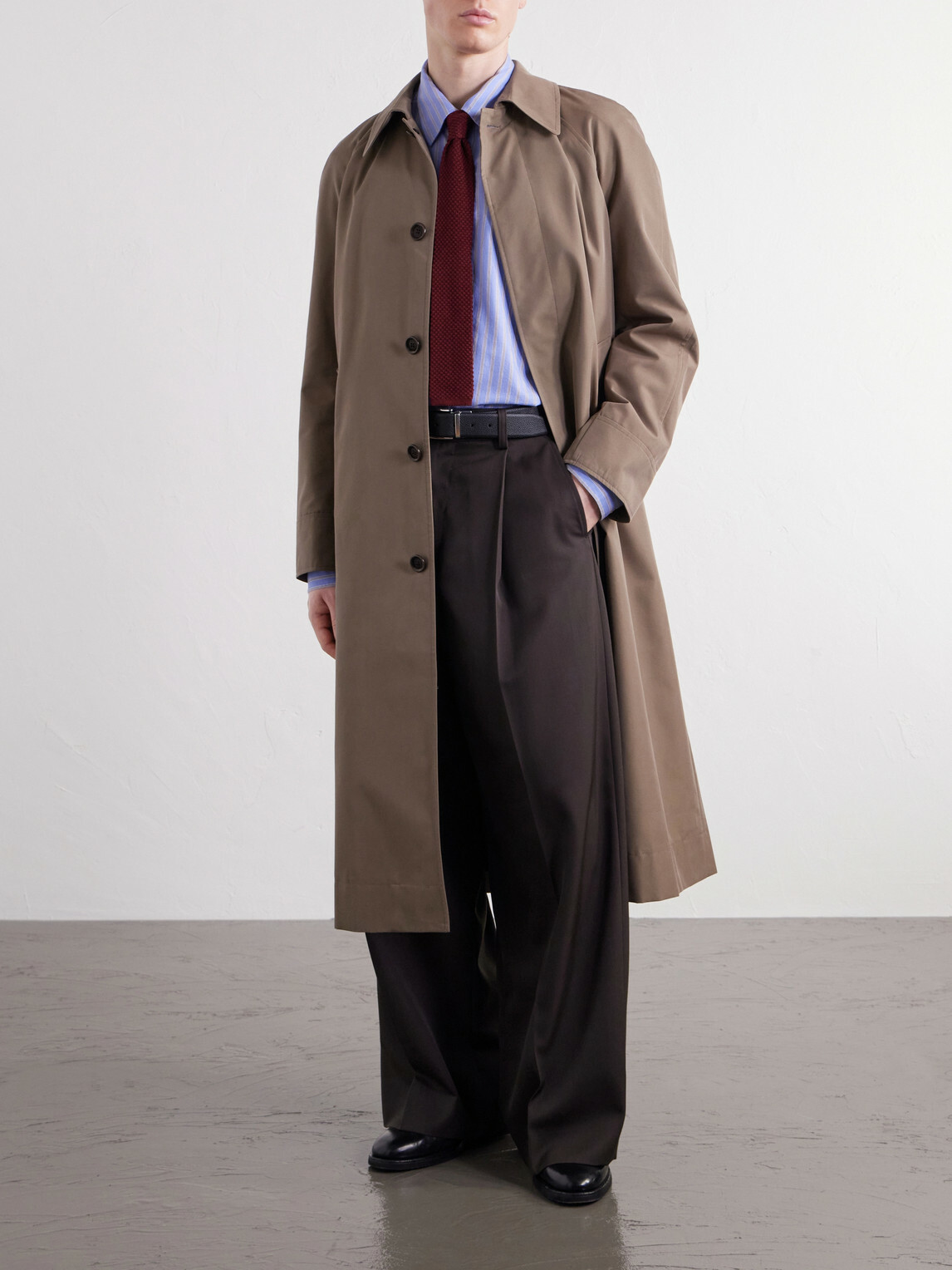 Oliver Spencer - Lothian Cotton-Blend Twill Trench Coat - Neutrals
