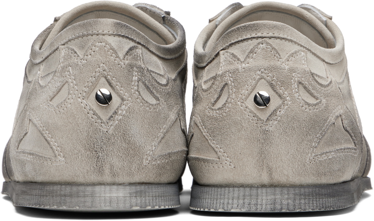 Ann Demeulemeester Gray Milton Low-Top Boxing Sneakers