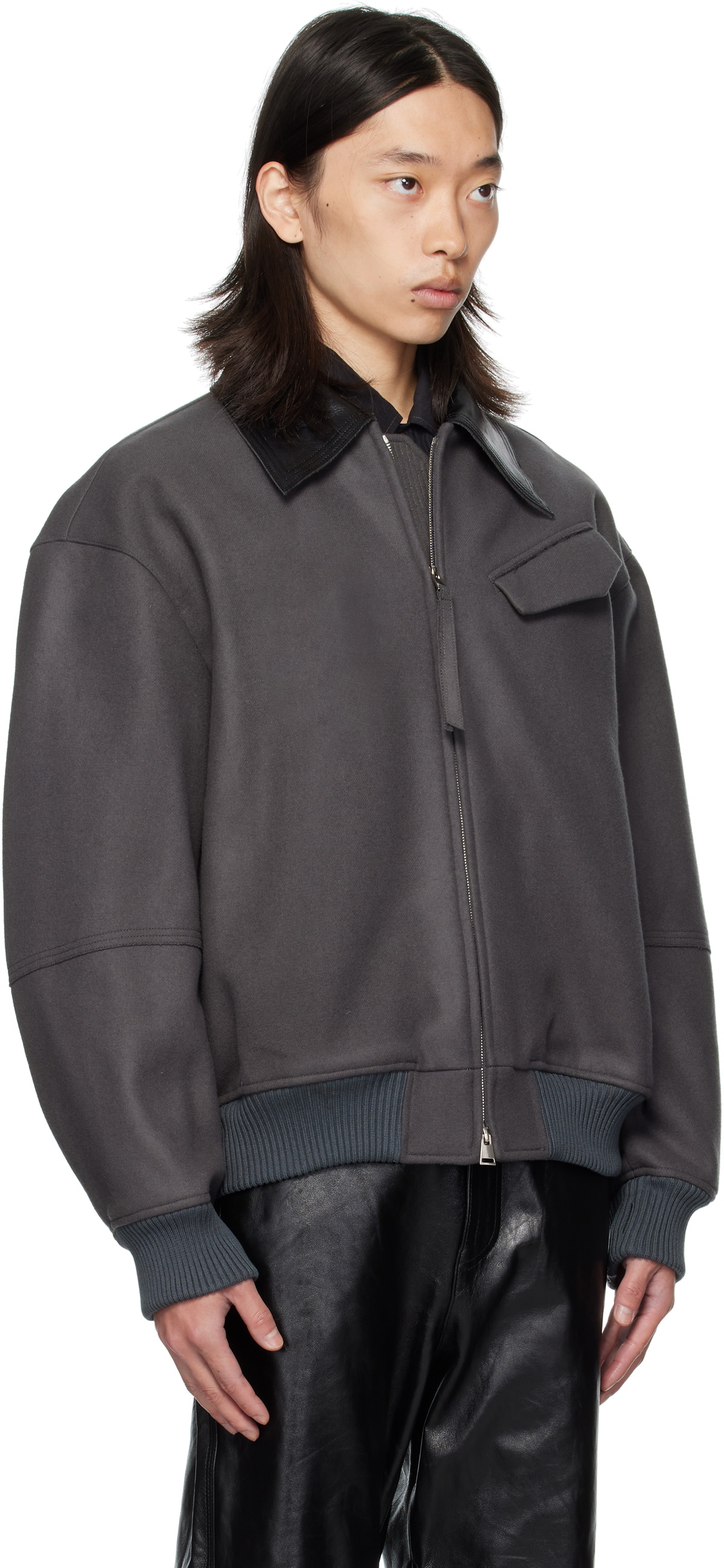 OUAT Gray Meta Blouson Jacket