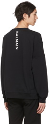 Balmain Black Organic Cotton Sweatshirt