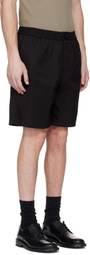AMI Paris Black Twill Shorts