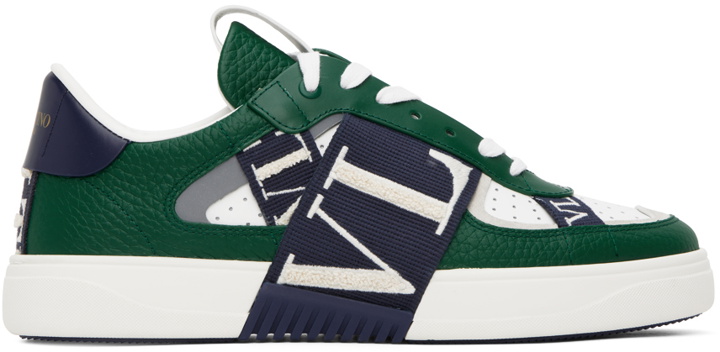 Photo: Valentino Garavani Green & White VL7N Sneakers