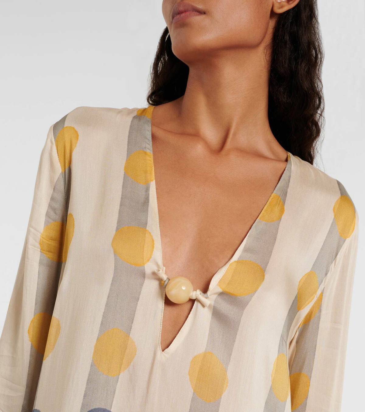 Adriana Degreas Polka-dot beach cover-up