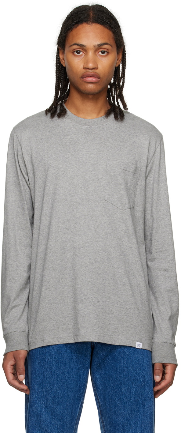 NORSE PROJECTS Gray Johannes Long Sleeve T-Shirt Norse Projects