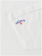 Noah - Core Logo-Print Cotton-Blend Jersey T-Shirt - White