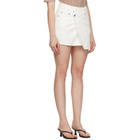Ksubi Off-White Rap Denim Skirt
