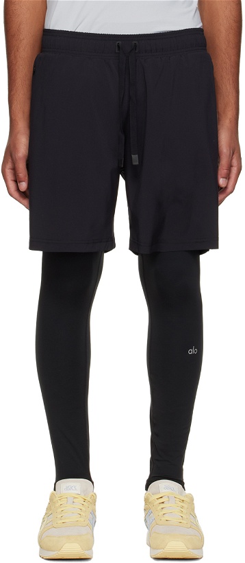 Photo: Alo Black Stability 2-In-1 Lounge Pants