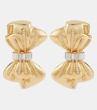 Alessandra Rich Crystal-embellished clip-on earrings