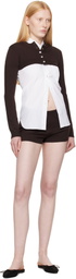 Sandy Liang Brown Chip Cardigan