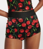Dolce&Gabbana Cherry silk-blend briefs