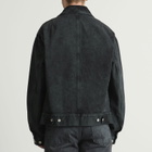 Dries Van Noten Men's Heavy Weight Denim Washed Jacket in Petrol