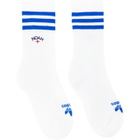 Noah NYC Three-Pack White adidas Originals Edition Crew Socks