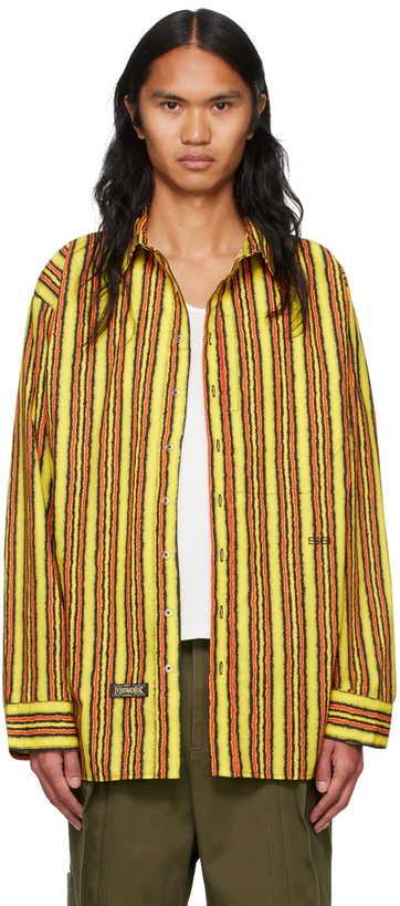 Photo: SPENCER BADU Yellow Printed Shirt