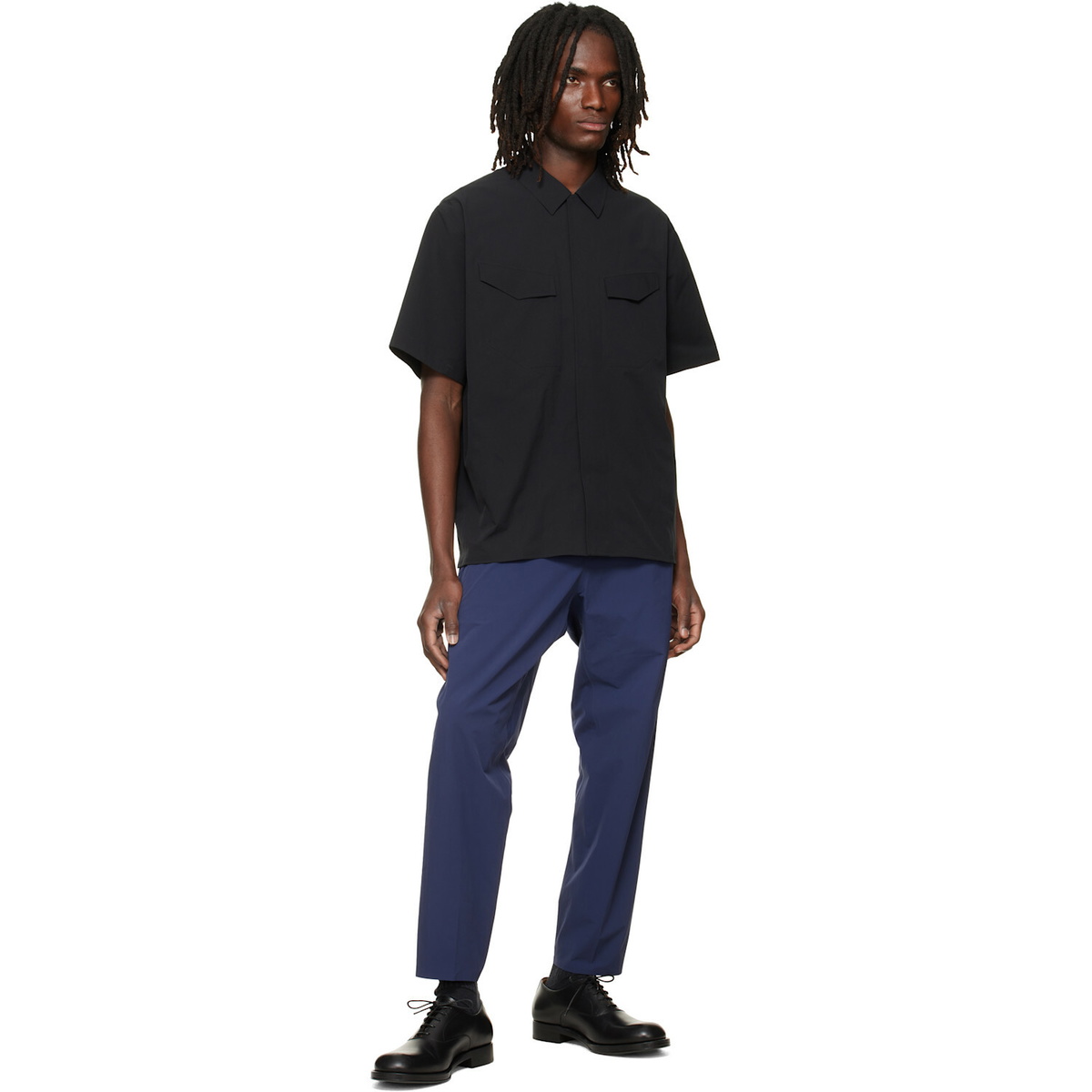 Veilance Black Field S/S Shirt