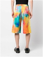 ÉTUDES - Tie-dye Print Cotton Shorts