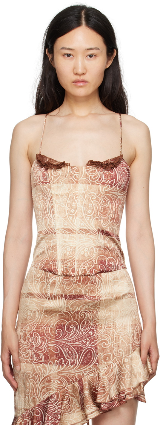 KIM SHUI SSENSE Exclusive Brown Tank Top