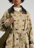 Rabanne Floral-print Double-breasted Cotton Jacket Multi Floral