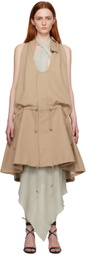 Niccolo Pasqualetti Beige Sacco Vest